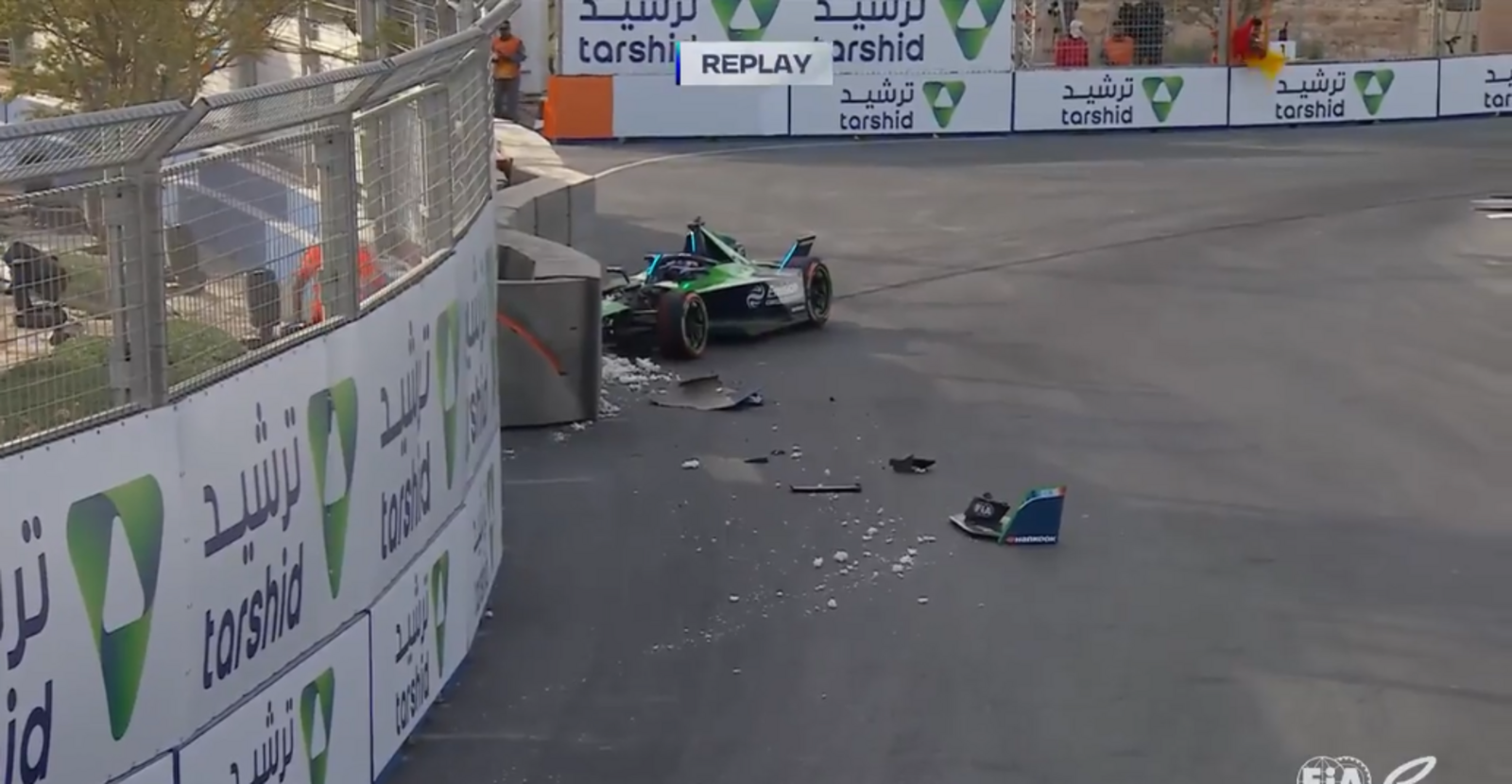 Crash von Sébastien Buemi in Saudi-Arabien
