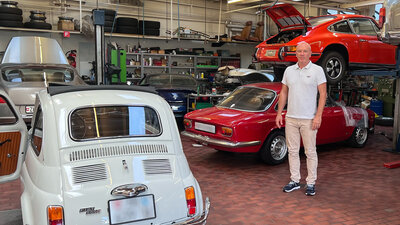 Hat die «Speich Classic Cars» 2012 vom Gründer Fritz Speich übernommen: Robert Schmid. Jetzt muss er sich einen neuen Standort suchen.