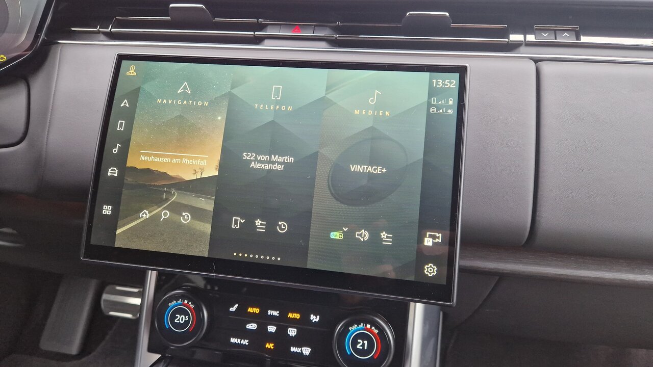 Touchscreen in einem Auto
