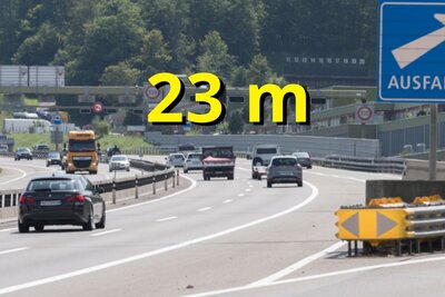 Die vierspurige Autobahn bei Winterthur. Bild: Bundesamt für Strassen ASTRA