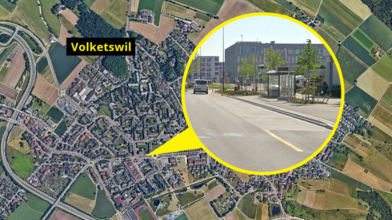 An dieser Bushaltestelle warteten zum Zeitpunkt des Unfalls zehn Personen auf den nächsten Bus. Bild: Google Maps