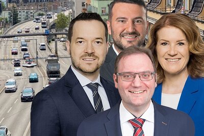 Bürgerliche Politiker in der Stadt Zürich sprechen über ihre Ziele im Kampf gegen die links-grüne Verkehrspolitik. Bild: STREETLIFE, SVP Stadt Zürich, Zürcher Gemeinderat, Die Mitte Stadt Zürich