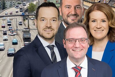 Bürgerliche Politiker in der Stadt Zürich sprechen über ihre Ziele im Kampf gegen die links-grüne Verkehrspolitik. Bild: STREETLIFE, SVP Stadt Zürich, Zürcher Gemeinderat, Die Mitte Stadt Zürich
