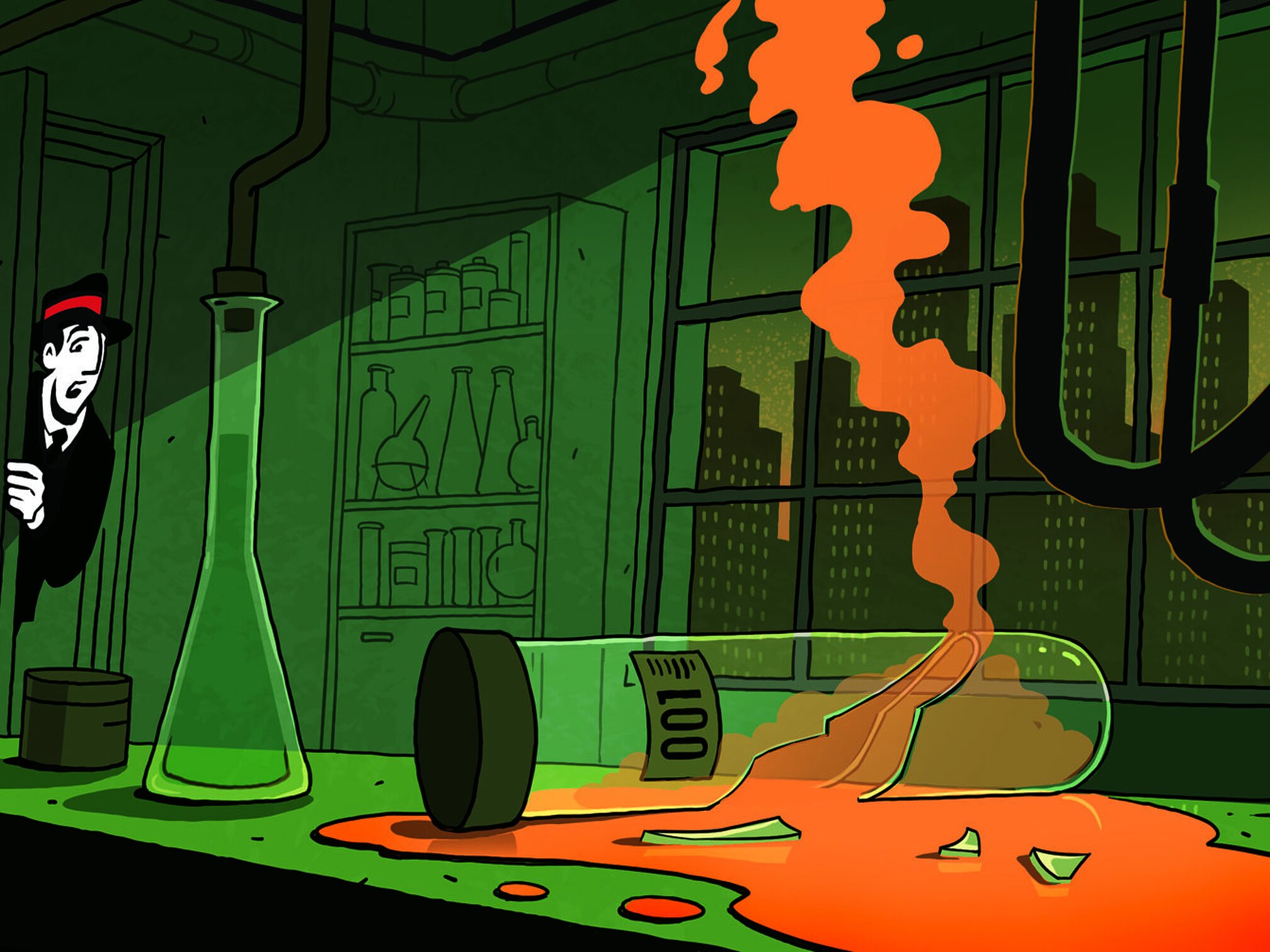 Illustration Weltuntergang durch Pandemie
