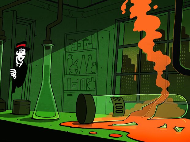 Illustration Weltuntergang durch Pandemie