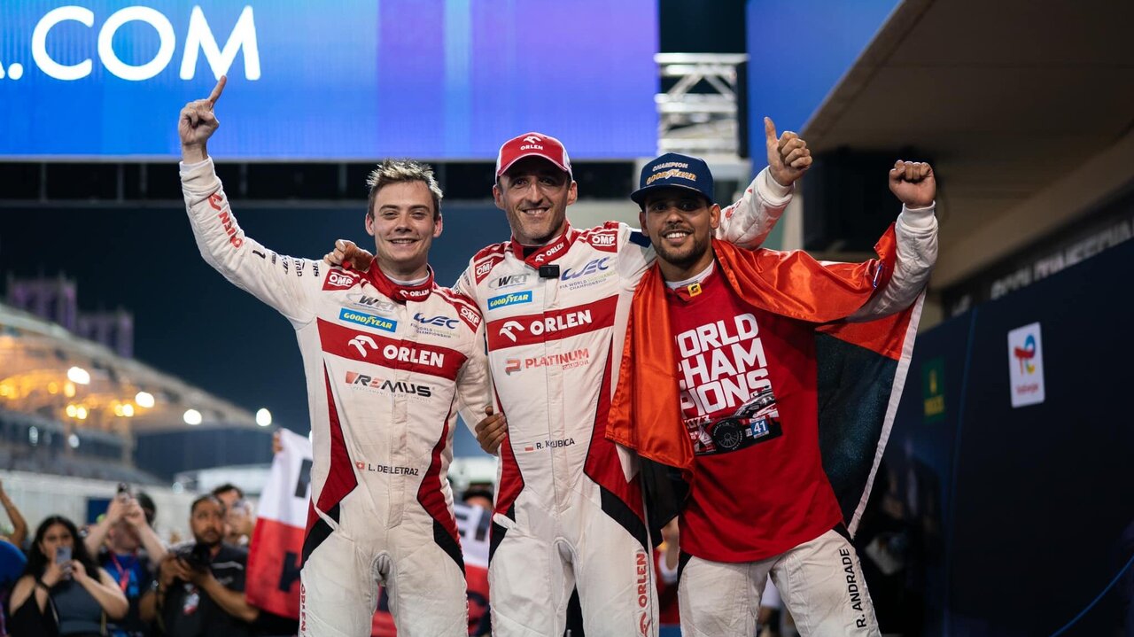 Louis Deléetraz mit seine Teamkollegen Robert Kubica und Ruid Andrade