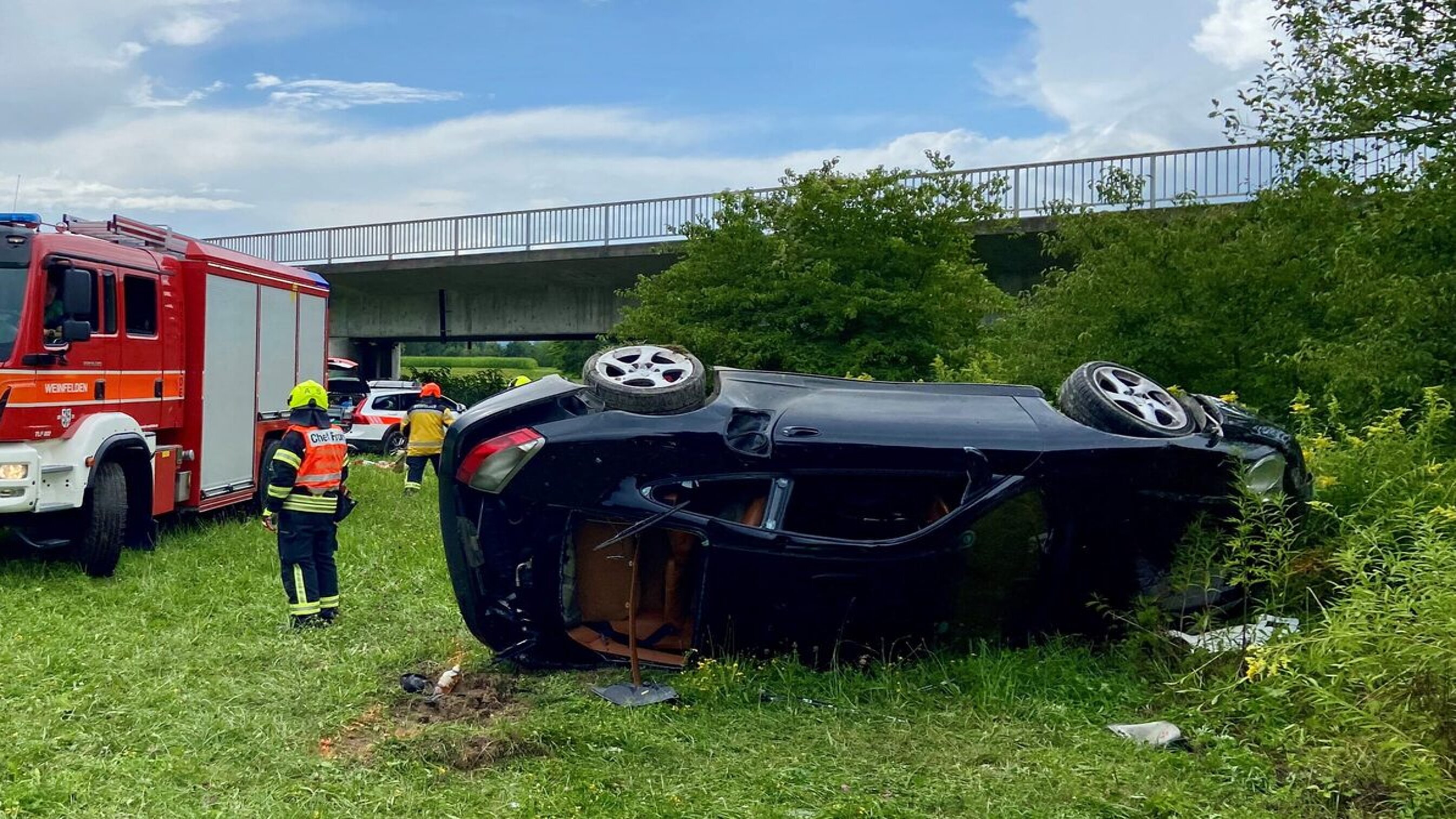 Verunfallter Porsche