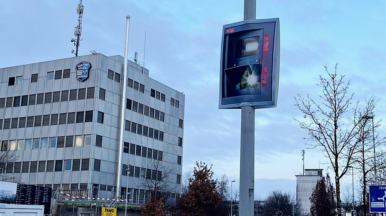 Abstimmungsplakat zur Blitzerabstimmung im Kanton Aargau