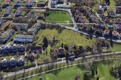 Google Earth 3D Sicht auf den Standort des Angriffs