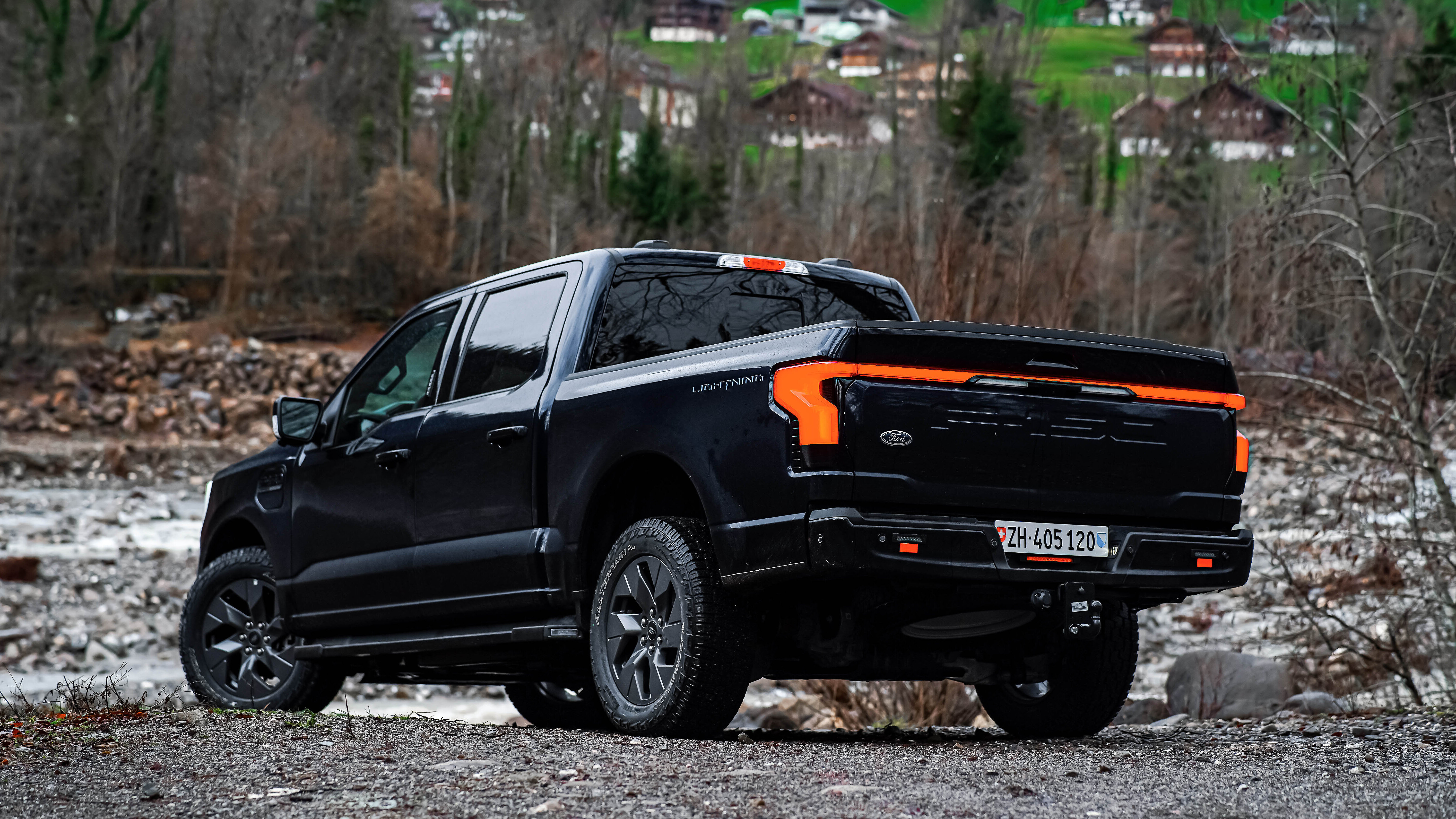 Heckansicht des Ford F-150 Lightning