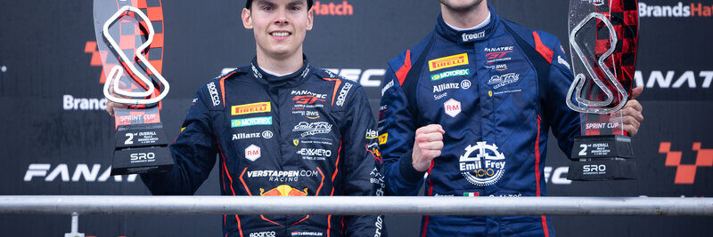 Thierry Vermeulen und Giacomo Altoè feiern den zweiten Platz