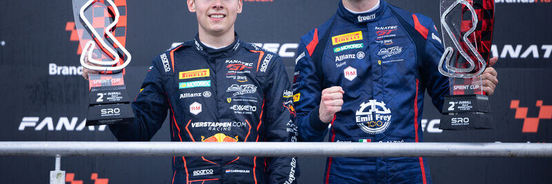 Thierry Vermeulen und Giacomo Altoè feiern den zweiten Platz