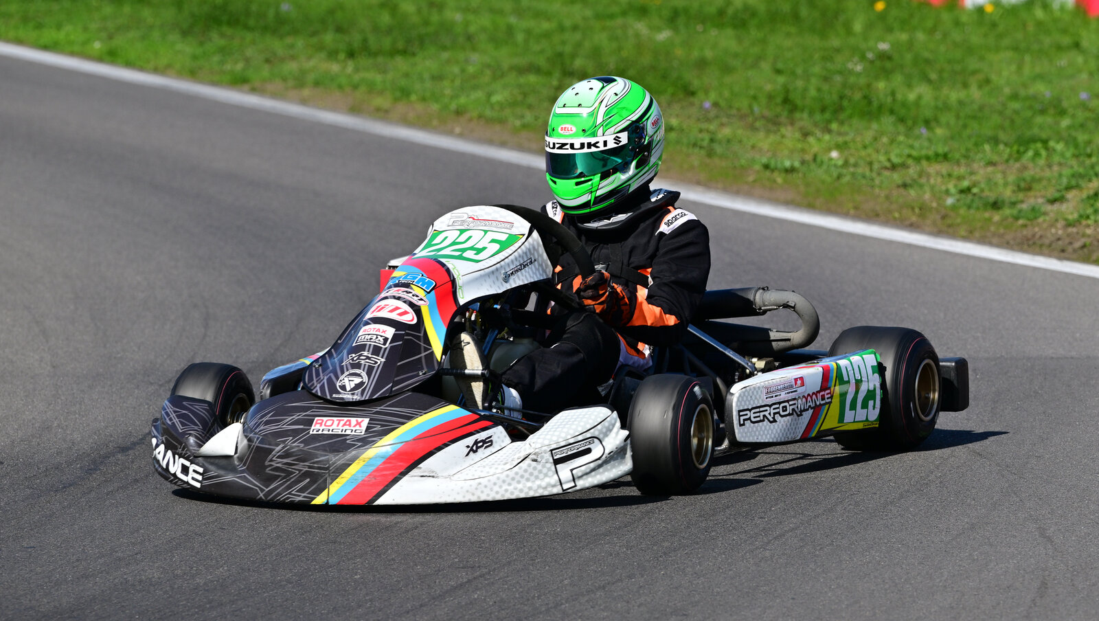 Florin Eggenberger im Kart