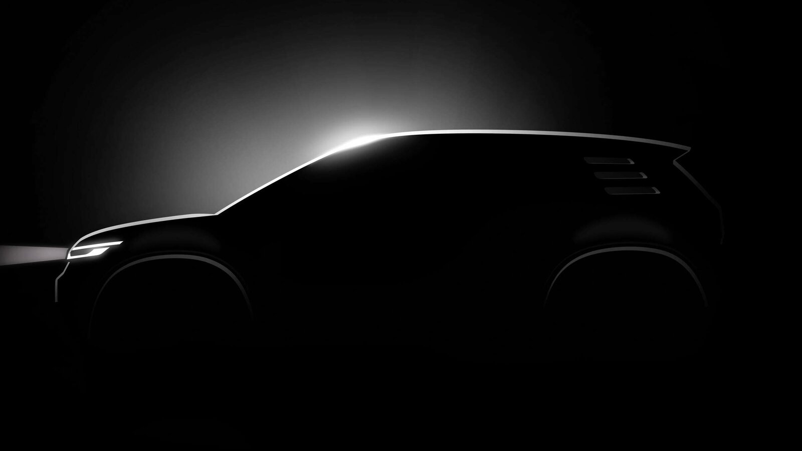 Der kleine SUV VW ID.2 soll gemäss erster von VW veröffentlichter Silhouette eigenständiger und markanter ausfallen. Bild Volkswagen Medienportal