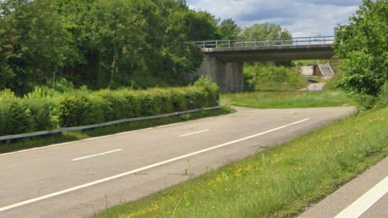 Autobahnende A15 beim Kreisel Betzholz