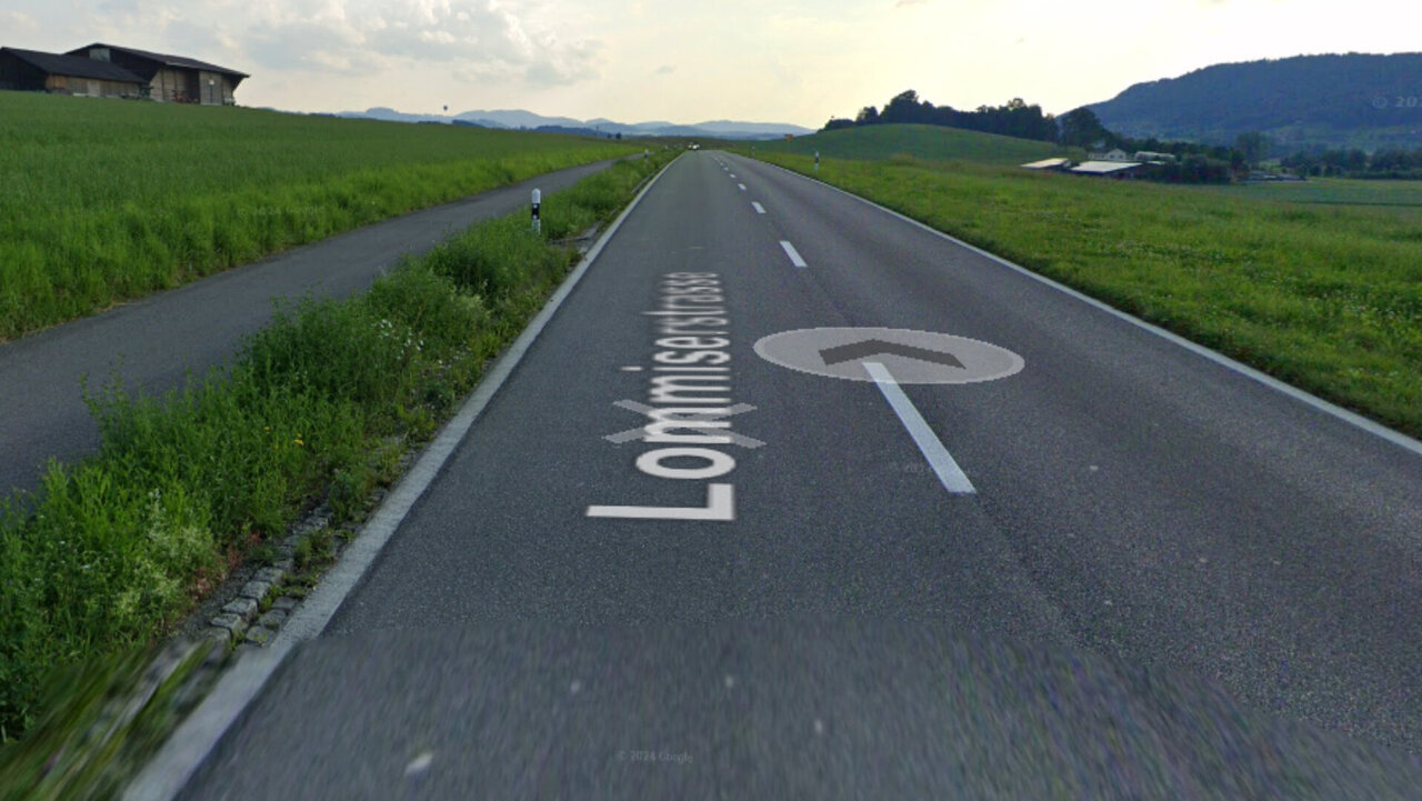 Die Hauptstrasse von Affeltrangen nach Lommis