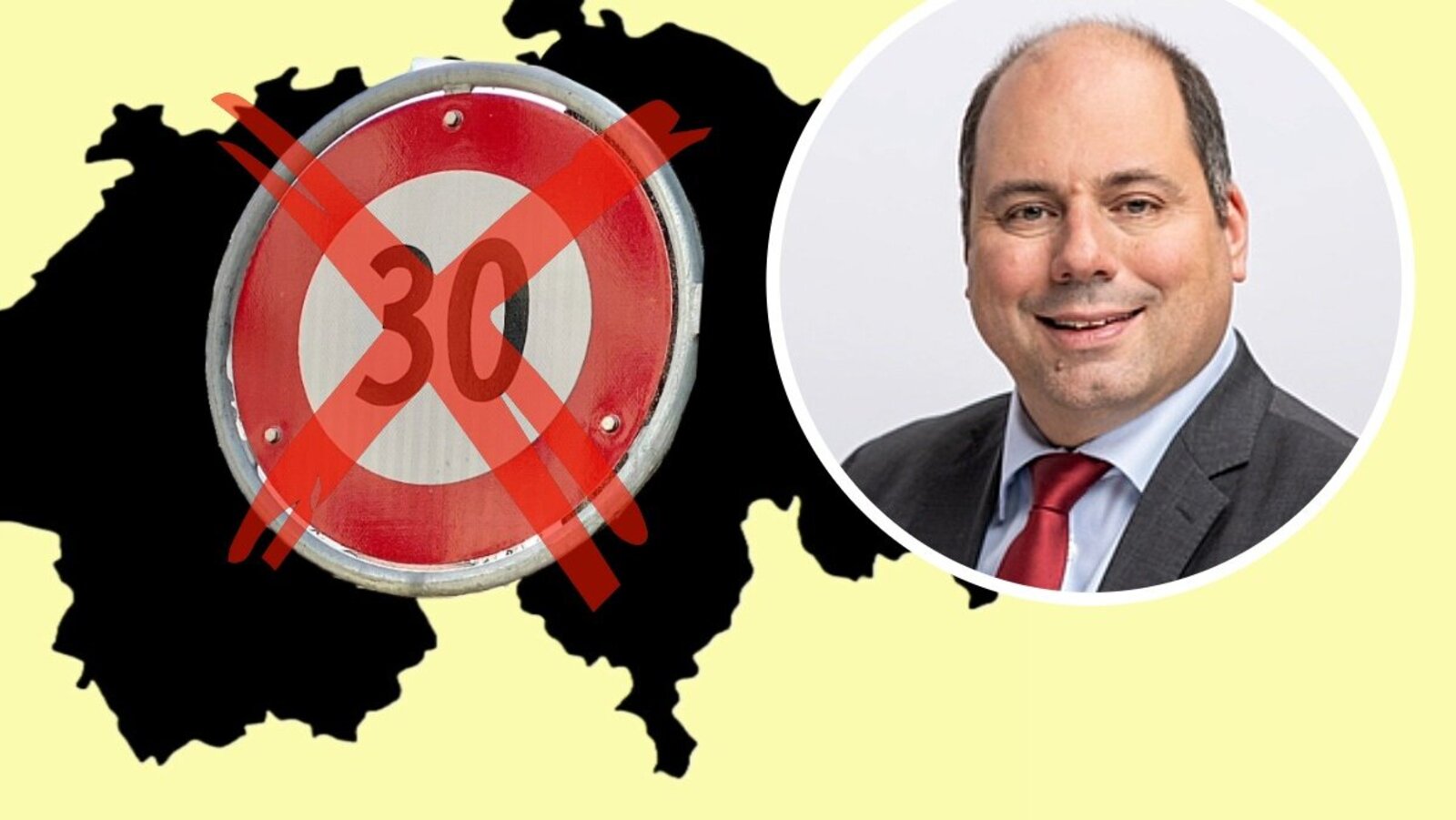 SVP-Nationalrat Mauro Tuena sieht im klaren Nein zu flächendeckendem Tempo 30 einen Wendepunkt: Für ihn ist der Entscheid ein Startschuss. Bild: STREETLIFE / ZVG