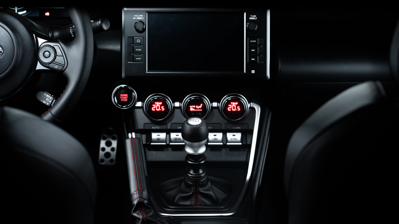 Mittelkonsole des Subaru BRZ