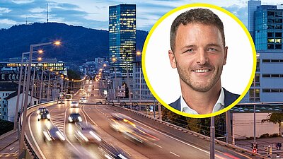 FDP-Politiker Marc Bourgeois sieht den Verkehrsfluss in Zürich durch den Zürcher Richtplan bedroht. Der Richtplan befindet sich derzeit in der Vernehmlassung. Bild: Adobe Stocks, Zürcher Kantonsrat
