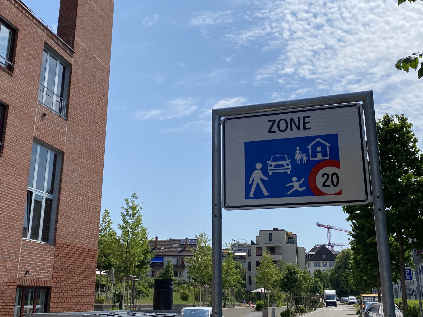 Verkehrsschild Spielzone