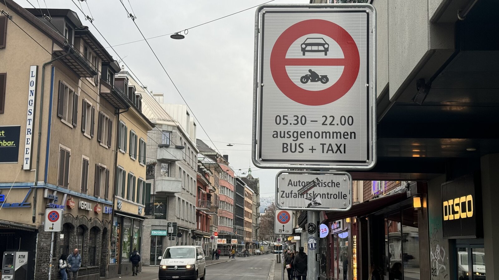 Fahrverbot in Langstrasse