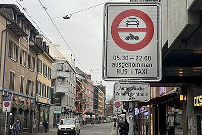 Fahrverbot in Langstrasse