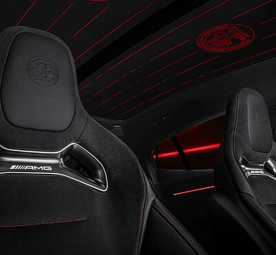 Mercedes AMG Logo Sitz