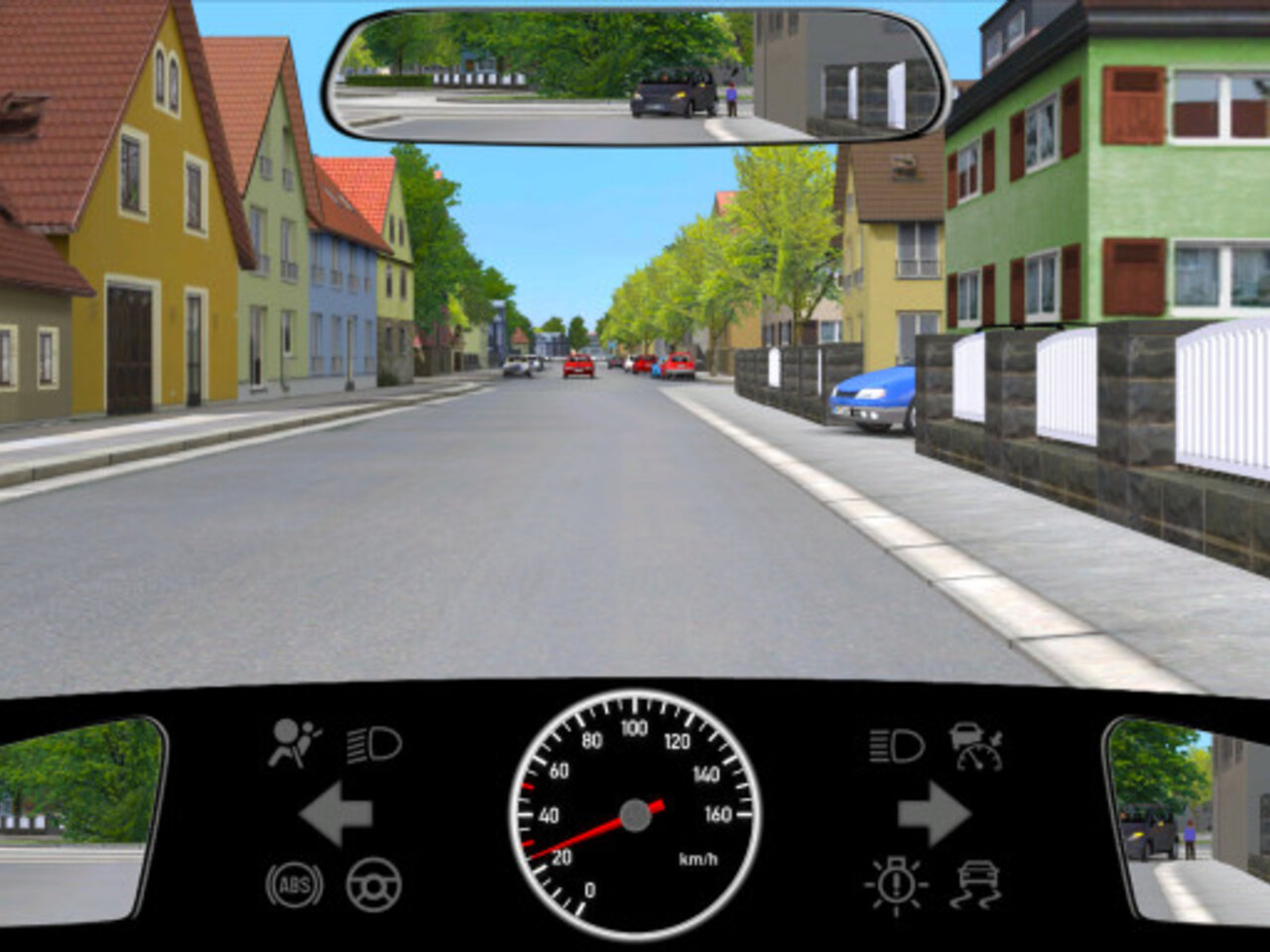 Verkehrssituation gezeichnet