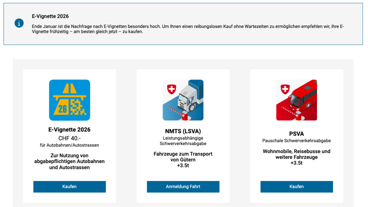 Screenshot Onlineshop e-vignette.ch