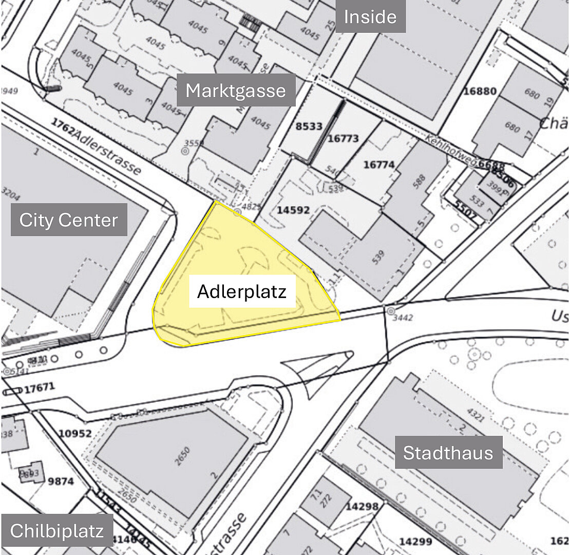 Lage des Adlerplatz