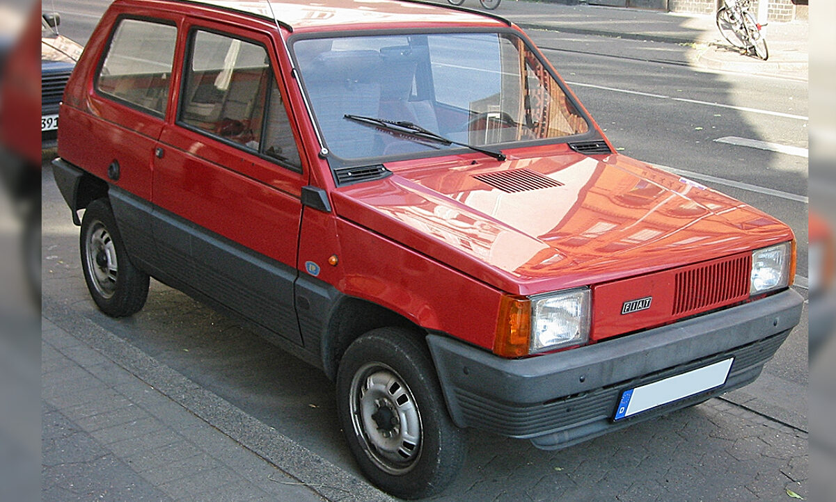 Das Kultauto der Italiener. Der Fiat Panda. In dieser Form lief er von 1980 bis 1986 vom Band. Bild: Wikipedia