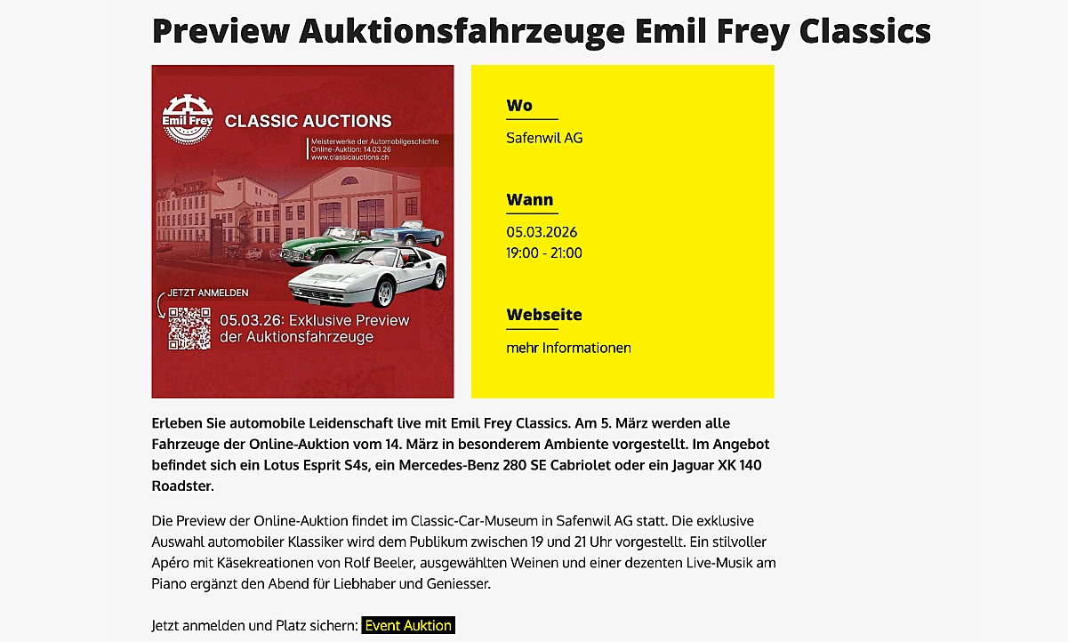 So sieht ein Inserat im STREETLIFE-Veranstaltungskalender aus. Bild: STREETLIFE