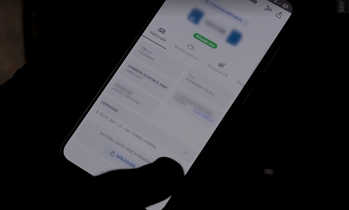 Autoknacker operieren nicht mehr mit Brecheisen und Feile. Sie sind digital mit Hackern rund um den Globus vernetzt. Bild: Screenshort SRF-Rundschau