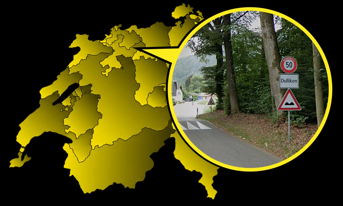 Die Spukbrücke befand sich in der Nähe von Dullikon SO. Grafik: STREETLIFE, Google Maps