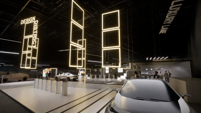 Grafik zum Design District am Autosalon Genf