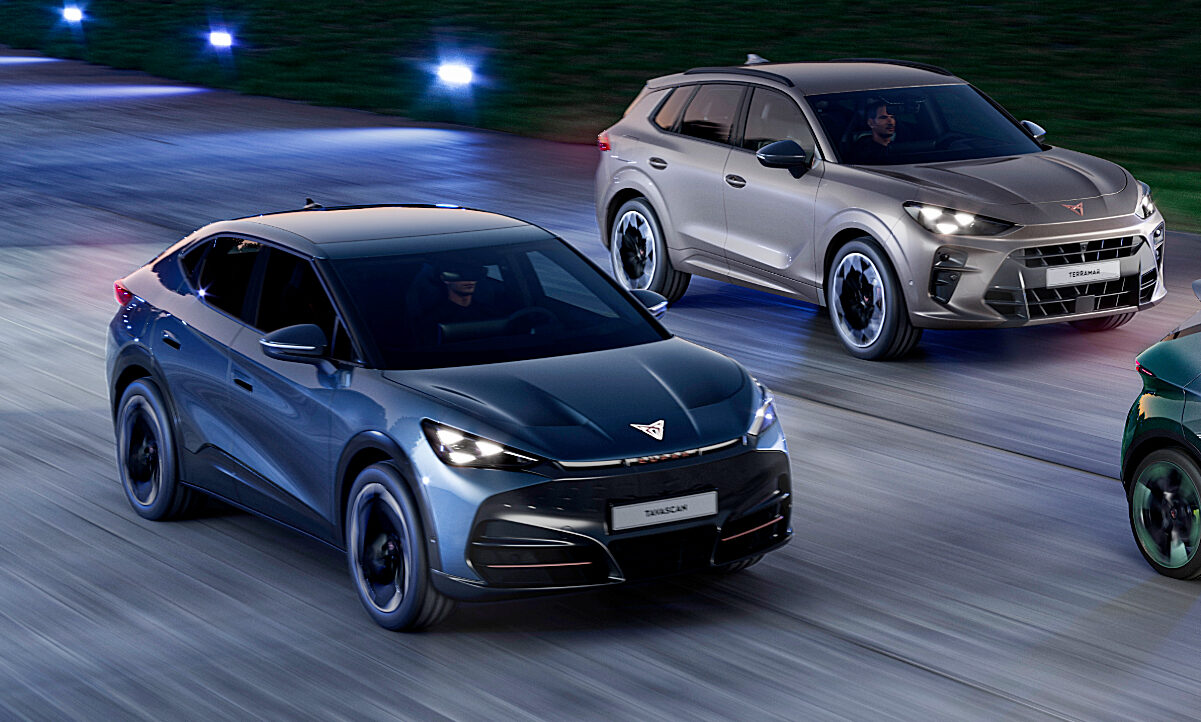 Cupra Tavascan (links) und Cupra Terramar. Bild: Cupra