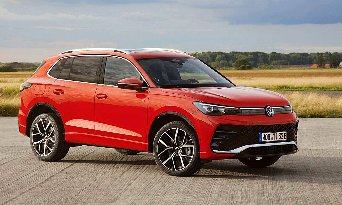 Landete auf dem dritten Platz der Beliebtheitsskala. Der VW Tiguan. Bild: VW