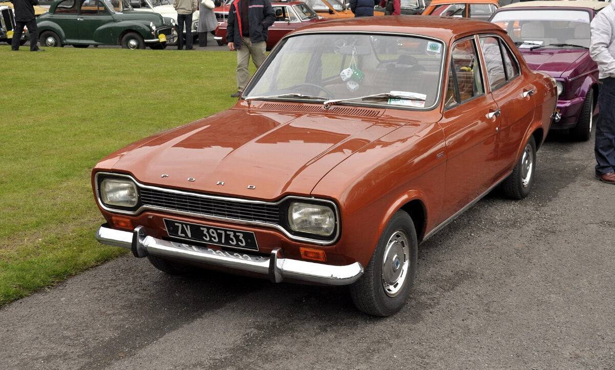 Ford 1968er Escort alias Hundeknochen. Bild: Stephen Hanafin