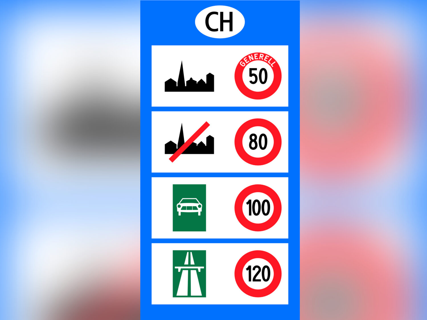 Verkehrstafel Landeseintritt