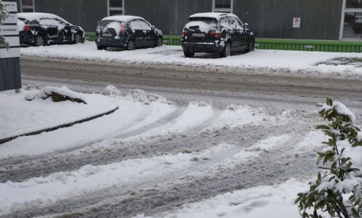 Schnee in Villmergen AG