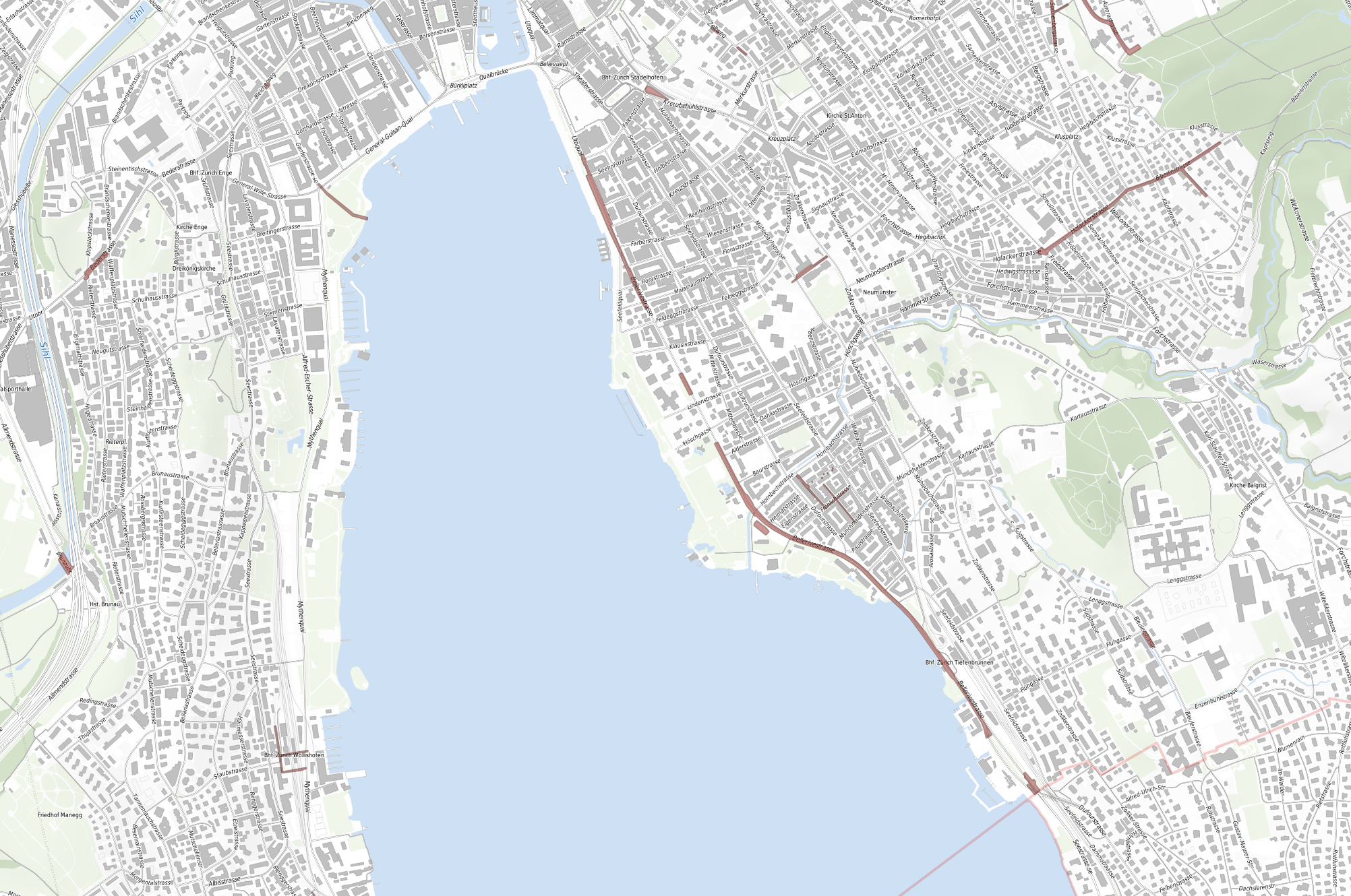 Karte Bauprojekt Bellerivestrasse Zürich
