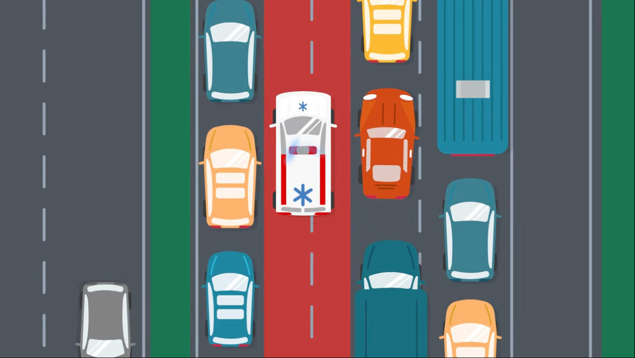 Infografik Rettungsgasse Bundesamt für Strassen